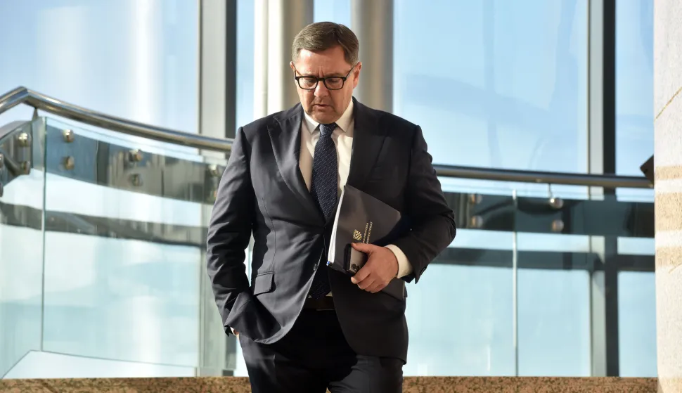 Zagreb, 30.01.2025 (novosti) - premijer Plenkovic s bankarima, proizvodjacima, predstavnicima trgovackih lanac, sindikata...., na slici Andrija Mikulic.foto Davor Kovacevicnovosti