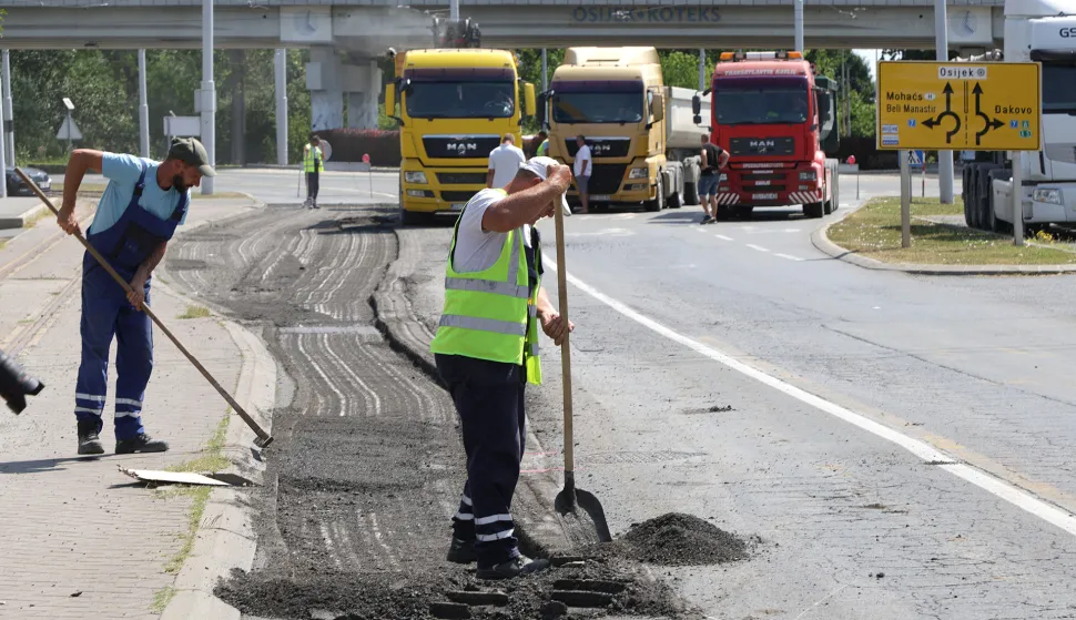 Vi&scaron;njevac, 22. 07. 2026., Ulica bana Josipa Jelačića, kolnik, cesta, početak radova, radovi, nova cestaSNIMIO BRUNO JOBST