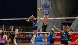 Osijek, 11. 10. 2025., Dvorana Gradski vrt, Superliga Supersport, ŽOK Osijek, HAOK Mladost Zagrebodbojka; igračice; odbojka&scaron;ice; superliga; supersport; utakmica; odbojka&scaron;ki klub