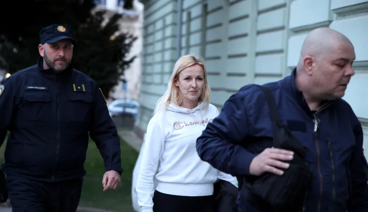 18.03.2026., Osijek - Privodjenje uhicenih zbog droge i pranja novca kod sudca istrage na Zupanijski sud. Photo: David Jerkovic/PIXSELL