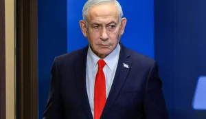 Israel's Prime Minister Benjamin Netanyahu gives a news conference in Jerusalem on June 15, 2026. Netanyahu said on June 15 that the joint US-Israeli military campaign against Iran had spared his country from what he described as the Islamic republic's threat of "nuclear annihilation". (Photo by RONEN ZVULUN/POOL/AFP)