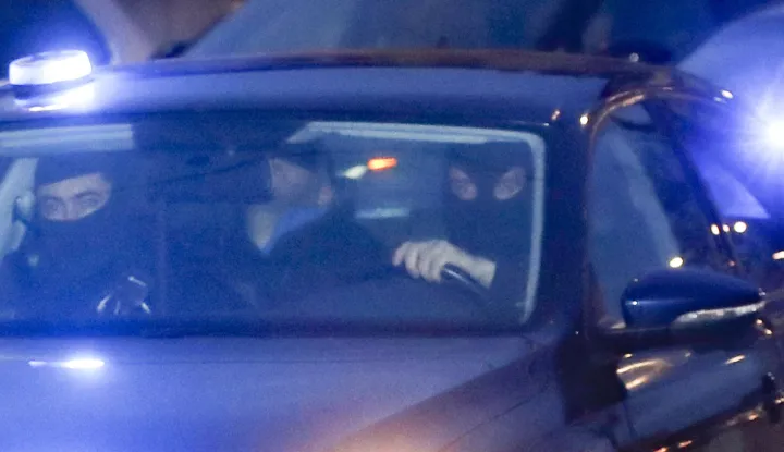 epa07272581 A policecar carrying a suspect accused of the terrorist attack at the Jewish Museum in Brussels arrive at the Brussels Court in the Justice Palace in Brussels, Belgium, 10 January 2019. On 24 May 2014, a gunman opened fire at the Jewish Museum of Belgium in Brussels, killing four people. Mehdi Nemmouche, a French national of Algerian origin, was arrested at a bus station in the French port of Marseille in connection with the shooting. He is believed to have spent over a year in Syria and had links with radical Islamists. Nacer Bendrer is the alleged accomplice in the terror attack. EPA/OLIVIER HOSLET