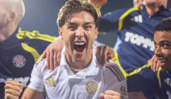 CZESTOCHOWA, POLAND &ndash; AUGUST 27, 2026: Alberto Del Moral of Hajduk celebrate with his teammates after the UEFA Conference League play-off second leg football match between Rakow Czestochowa and HNK Hajduk Split at Municipal Sport Stadium Rakow on August 27, 2026 in Czestochowa, Poland. (Photo by Rafal Baranski/FORUM/PIXSELL) Photo: Rafal Baranski/FORUM/PIXSELL/PIXSELL