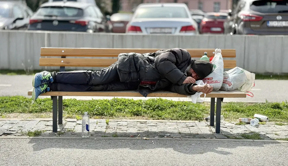 Osijek, 25. 03. 2026., siroma&scaron;tvo; socijalna ugroženost; alkoholizam; beskućnik; slobodnjak; slobodnjaci SNIMIO BRUNO JOBST