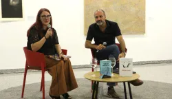 Osijek 28. 08. 2026, Kulturni centar Osijek, KC Osijek, OLJK, književna večer Elvis Bo&scaron;njak.snimio GOJKO MITIĆ