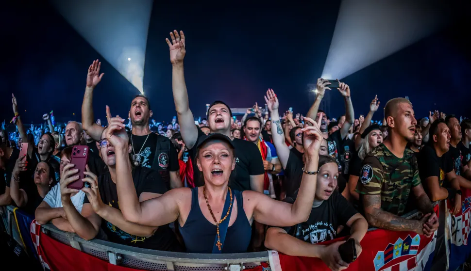 29.08.2026., Vukovar - Marko Perkovic Thompson odrzao je humanitarni koncert u Gospodarskoj zoni pod nazivom "Vukovar - Zajedno za buducnost". Photo: Zvonimir Barisin/PIXSELL
