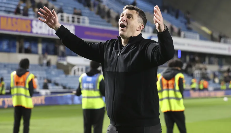 Hull City Manager Sergej Jakirovic at the end of the Sky Bet Championship Play-Off Semi-Final Second Leg match at The Den, London11/05/2026 Photo: Focus Images/SIPA USA