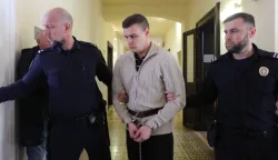 Osijek, 20. 03. 2026, Županijski sud u Osijeku. Početak novog suđenja Marku Smažilu za ubojstvo studentice Mihaele Berak. Marko Smažil.snimio GOJKO MITIĆ