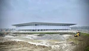 Osijek, 01. 03. 2023, Retfala, utjecaj gradnje novog stadiona na Retfalu, stadion, gradnja, I. gimazija, zuto naselje - centar, izgradnja, stambeni objekti, poslovni objekti, urbane vileSNIMIO BRUNO JOBST