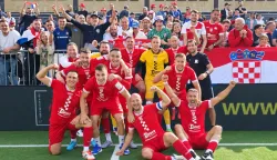 Essen, 5.9.2026.- Uvjerljivom pobjedom nad Gr?kom rezultatom 6-2, hrvatski malonogometa?i u?li su u polufinale Socca Svjetskog prvenstva u njema?kom Essenu. foto HINA/ Socca Hrvatska/ ua