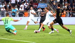 Rijeka, 5.9.2026.- U 6. kolu SuperSport Hrvatske nogometne lige na Rujevici igraju HNK Rijeka i NK Osijek. foto HINA/ Miljenko KLEPAC/ mk