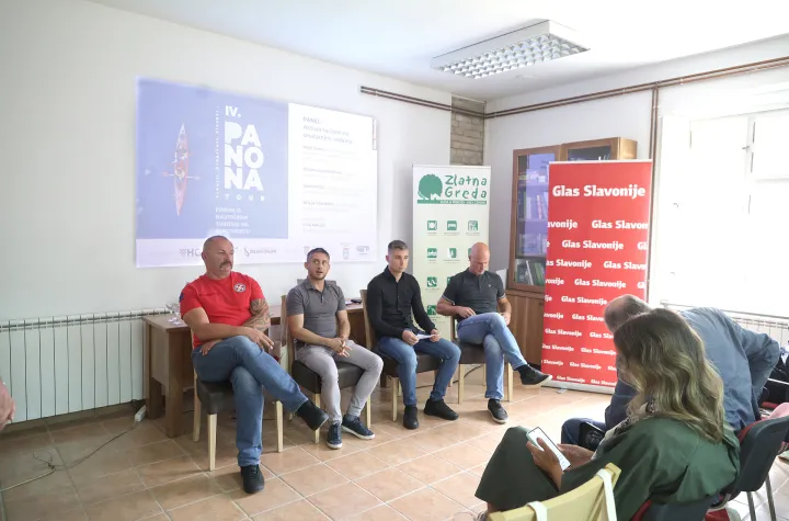 Zlatna Greda, 10. 09. 2026., EKO CENTAR, Zlatna Greda, Panona tour IV, forum o nautičkom turizmu na kontinentu, otvorenje, uvodna predavanja, panel rasprava, Glas Slavonije, HGK, Rene Tonkli; Mislav Pavo&scaron;ević; Zvonimir Lukadinović; Dinko Pe&scaron;ićSNIMIO BRUNO JOBST