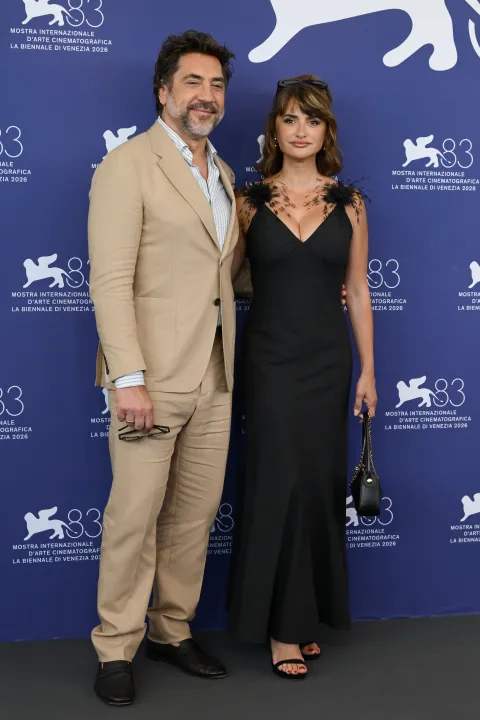 Spanish actors Penelope Cruz, Javier Bardem at the 83 Venice International Film Festival 2026, Bunker Photocall, Venice (Italy), September 8th, 2026 (Photo by Marilla Sicilia/Mondadori Portfolio/Sipa USA) Photo: Mondadori Portfolio/SIPA USA