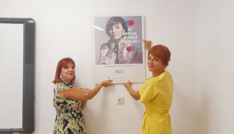 Brankica Mandić i prof. Vesna Poljak (desno)
