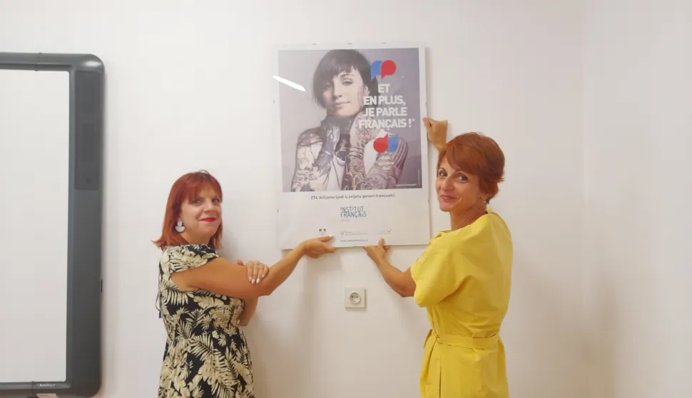 Brankica Mandić i prof. Vesna Poljak (desno)