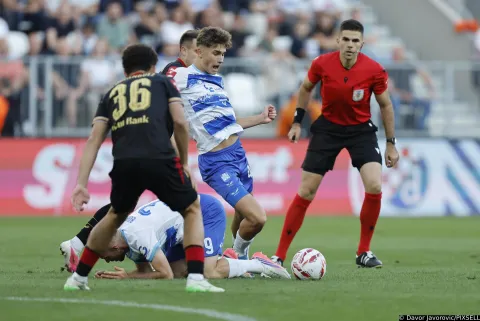 12.09.2026., stadion Opus Arena, Osijek - SuperSport HNL 2026./2027., 07. kolo, NK Osijek - GNK Dinamo. Jona Jezic Photo: Davor Javorovic/PIXSELL