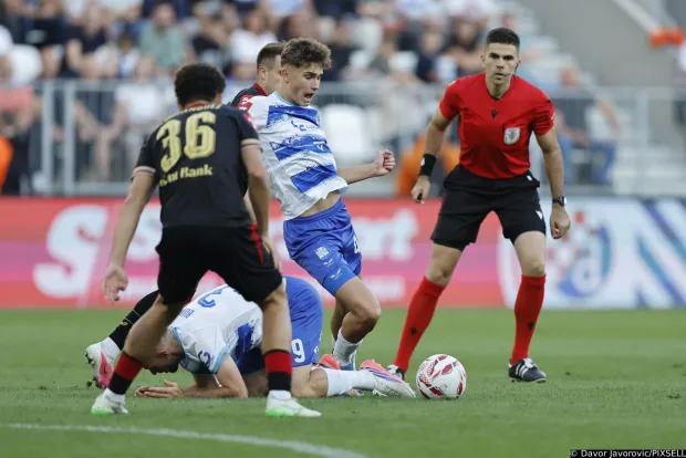 12.09.2026., stadion Opus Arena, Osijek - SuperSport HNL 2026./2027., 07. kolo, NK Osijek - GNK Dinamo. Jona Jezic Photo: Davor Javorovic/PIXSELL