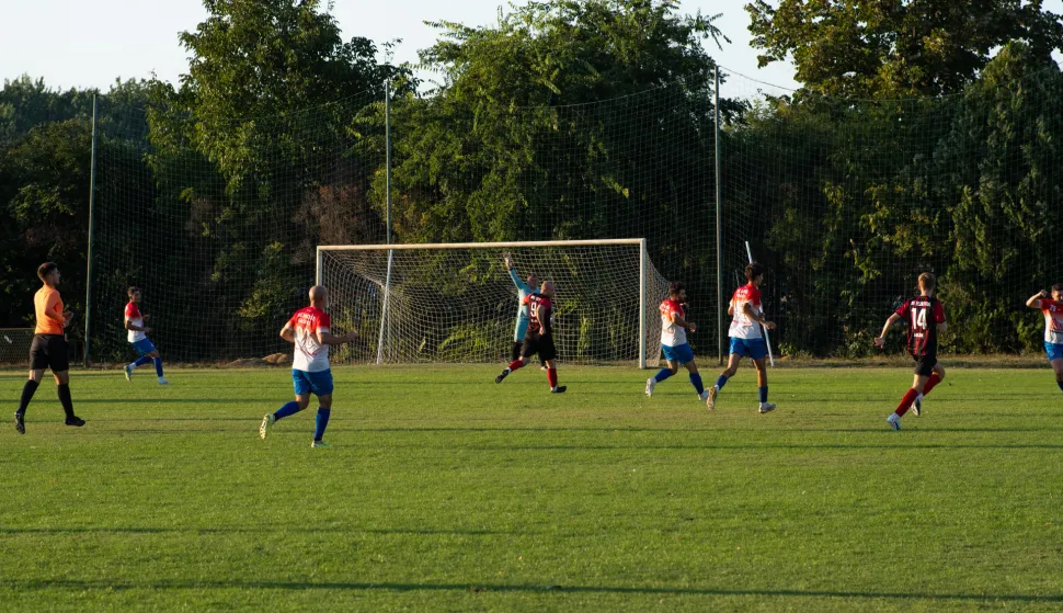 Osijek, 12. 9. 2026., Elektra - HO&Scaron;K (Ga&scaron;inci), prva ŽNL OBŽnogomet; elektra; HO&Scaron;K; sport
