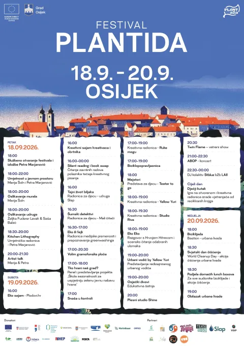 Udruga PLANTaža i ove godine organizira PLANTidu, ekolo&scaron;ko kreativni festival koji kroz edukativne,kulturne i umjetničke sadržaje promiče održiv način života, aktivno građanstvo i odgovoran odnos premaokoli&scaron;u.