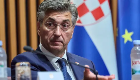 Zagreb, 15.09.2026. - Aktualnim prijepodnevom započela je 12. sjednica Hrvatskog sabora.Na fotografiji Andrej Plenković.foto HINA/ Edvard &Scaron;U&Scaron;AK/ es