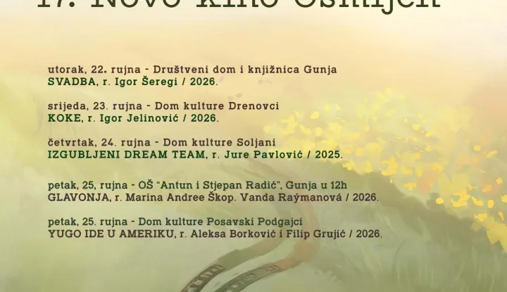 Najava novog kina Osmijeh