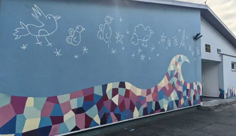 MURAL VINKOVCI VRTIĆ BUDUĆNOST AUTOR MARKO &Scaron;O&Scaron;IĆ