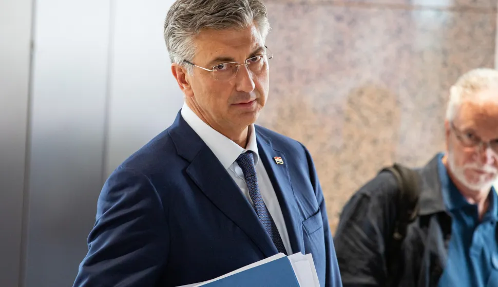 Zagreb, 17.09.2026.- Izjave nakon održane sjednice Vlade Republike Hrvatske.Na fotografiji Andrej Plenković.foto HINA/ Luka &Scaron;ANGULIN/ l&scaron;