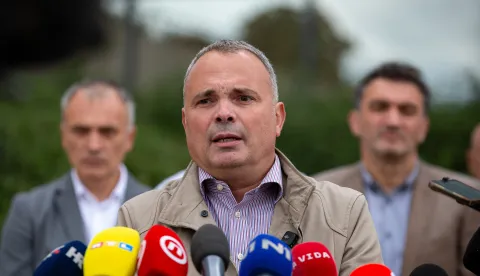 Zagreb, 22.09.2026.- Izjavu daje Vjekoslav Bu&scaron;ić.Na fotografiji Vjekoslav Bu&scaron;ić.foto HINA/ Luka &Scaron;ANGULIN/ l&scaron;