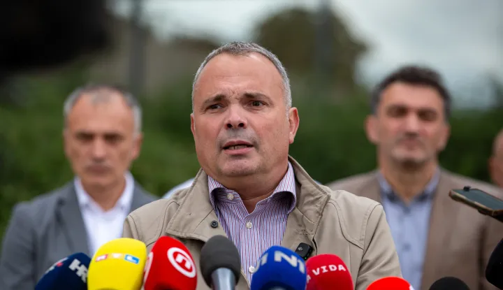 Zagreb, 22.09.2026.- Izjavu daje Vjekoslav Bu&scaron;ić.Na fotografiji Vjekoslav Bu&scaron;ić.foto HINA/ Luka &Scaron;ANGULIN/ l&scaron;