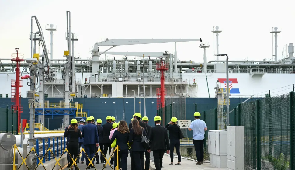OMI&Scaron;ALJ 21.07.2026. Jandroković i Čović obilaze LNG terminal u Omi&scaron;ljuSnimila: Ana Križanec