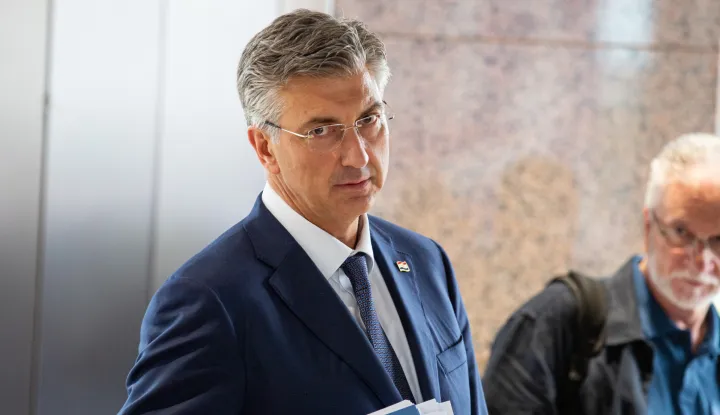 Zagreb, 17.09.2026.- Izjave nakon održane sjednice Vlade Republike Hrvatske.Na fotografiji Andrej Plenković.foto HINA/ Luka &Scaron;ANGULIN/ l&scaron;