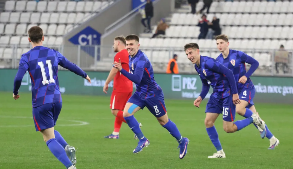 Osijek, 31. 03. 2026, Opus Arena, mlada Hrvatska reprezentacija U-21, kvalifikacije za Eurosko nogometno prvenstvo. Hrvatska - Turska. snimio GOJKO MITIĆ