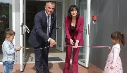 Rakitovica, 24. 09. 2026., Dječji vrtić Pinokio, DV Pinokio, novi vrtić, otvorenje, Dražen Trcović; Nata&scaron;a Trami&scaron;akSNIMIO BRUNO JOBST