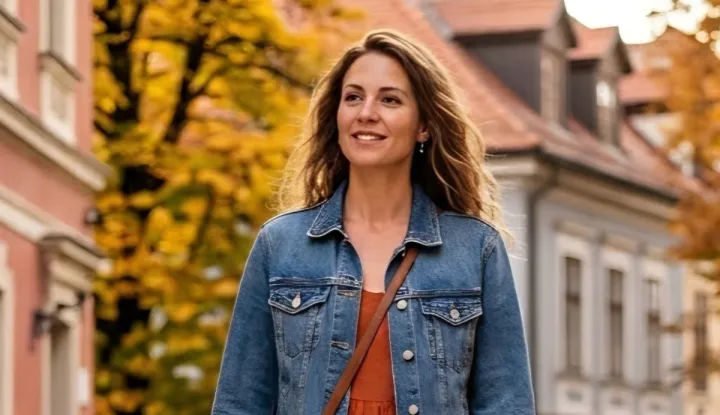 haljina i jeans jakna
