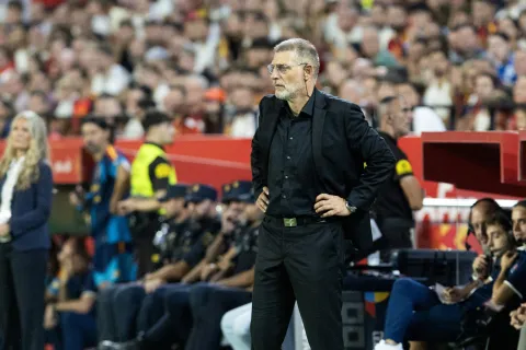 Sevilla, 29.09.2026 - Utakmica Lige nacija, &Scaron;panjolska - Hrvatska. Na slici izbornik hrvatske nogometne reprezentacije Slaven Bilić.foto HINA/ Daniel KASAP/ ds
