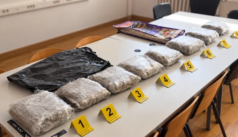 Zaplijenjena marihuana na A1 kod vrgorca