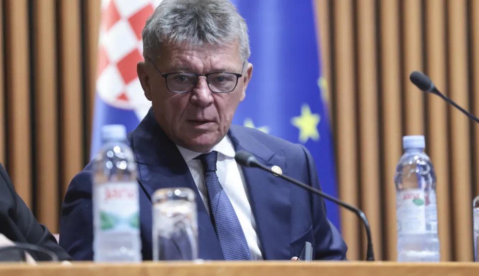 Zagreb, 30.09.2026 - Nastavak 12. sjednice Hrvatskoga sabora koja je započela &nbsp;raspravom o Izvje&scaron;ću glavnog državnog odvjetnika Republike Hrvatske o radu državnih odvjetni&scaron;tava u 2025. godini - podnositelj: glavni državni odvjetnik Republike Hrvatske.&nbsp;Na fotografiji Ivan Turudić.foto HINA/ Admir BULJUBA&Scaron;IĆ/ abu