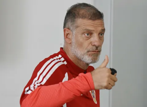 Rijeka 02.10.2026.Rujevica press uoci utakmice Lige nacija izmedju reprezentacija Hrvatske i Engleske, na slici izbornik Slaven Bilic Foto Marko Gracin 