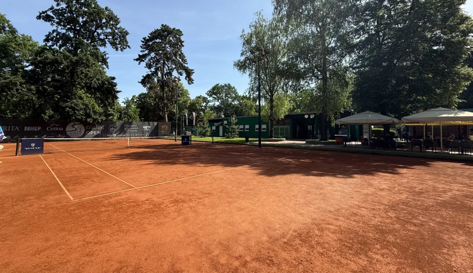 Osijek, 25. 05. 2026., Perivoj kralja Tomislava, Teniski klub Osijek, IFT turnir, press, teniski teren, teniski tereni, tenis, SNIMIO BRUNO JOBST