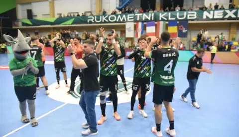 EHF Euro liga29.09 2026.Sjajna pobjeda na otvaranju nove europske sezoneEHF Europska liga - Grupna faza, 1. koloRK NEXE - Saint Raphael Var Handball 33:26 (17:1foto: RK NEXE