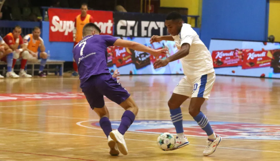 Osijek, 04. 10, 2026, SD Zrinjevac, mali nogomet, Osijek Kandit - Novo Vrijeme (Makarska). SuperSport HMNL.snimio GOJKO MITIĆ