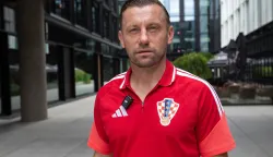 Zagreb, 21.09.2026.- Hrvatska nogometna reprezentacija do 21 godine okupila se u 12 sati u hotelu Pullman uoči dolazećih utakmica.Na fotografiji Ivica Olić.foto HINA/ Luka &Scaron;ANGULIN/ l&scaron;