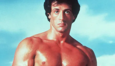 ** FILE ** Sylvester Stallone poses in character as "Rocky," in this undated file photo. Fifteen years after starring in "Rocky V," Stallone is reprising his role as the boxing champ in the sixth "Rocky" movie, publicist Michelle Bega said Monday, Oct. 17, 2005. The 59-year-old actor will write and direct "Rocky Balboa," which will begin shooting in Philadelphia and Las Vegas next year. (AP Photo/File)
