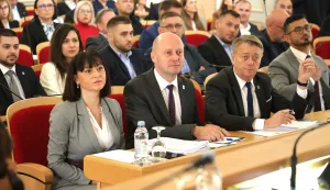 Osijek, 07. 10. 2026., Županijska 4, Županijska skup&scaron;tina, listopad, Nata&scaron;a Trami&scaron;ak; Josip Miletić; Goran Ivanović SNIMIO BRUNO JOBST