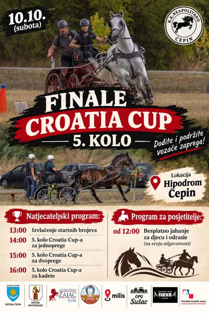 Finale Croatia Cupa za vikend stiže u Čepin