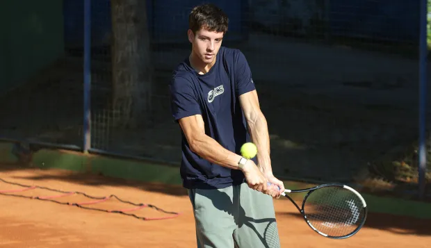 Osijek, 27. 09. 2026., tereni na Zelenom polju, tenis, Matej DodigSNIMIO BRUNO JOBST