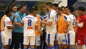 Osijek, 04. 10, 2026, SD Zrinjevac, mali nogomet, Osijek Kandit - Novo Vrijeme (Makarska). SuperSport HMNL.snimio GOJKO MITIĆ