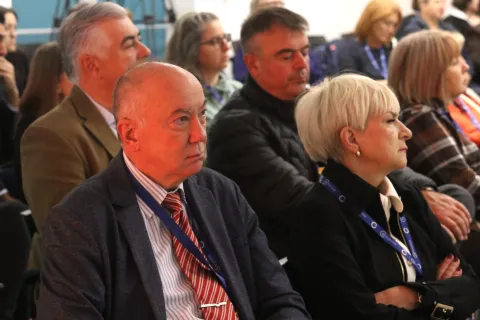 Osijek, 10. 10. 2026, IT poslovni centar Osijek, Osječki simpozij KoHOM-a za mlade liječnike, otvorenje. Dr. Rudika Gmanjnić, jedan od predavača.snimio GOJKO MITIĆ