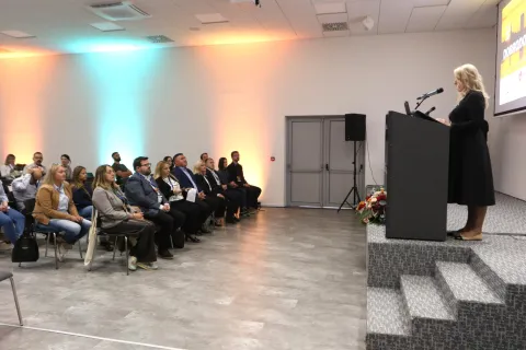 Osijek, 10. 10. 2026, IT poslovni centar Osijek, Osječki simpozij KoHOM-a za mlade liječnike, otvorenje.snimio GOJKO MITIĆ