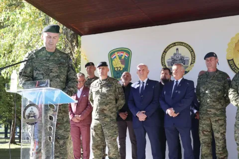 NA&Scaron;ICE - U vojarni 132. brigade HV-a u Na&scaron;icama svake se godine u listopadu svečano obilježava obljetnica ustrojavanja 5. gardijske brigade Sokolovi i Dan 1. oklopno-mehanizirane bojne Sokolovi2026.